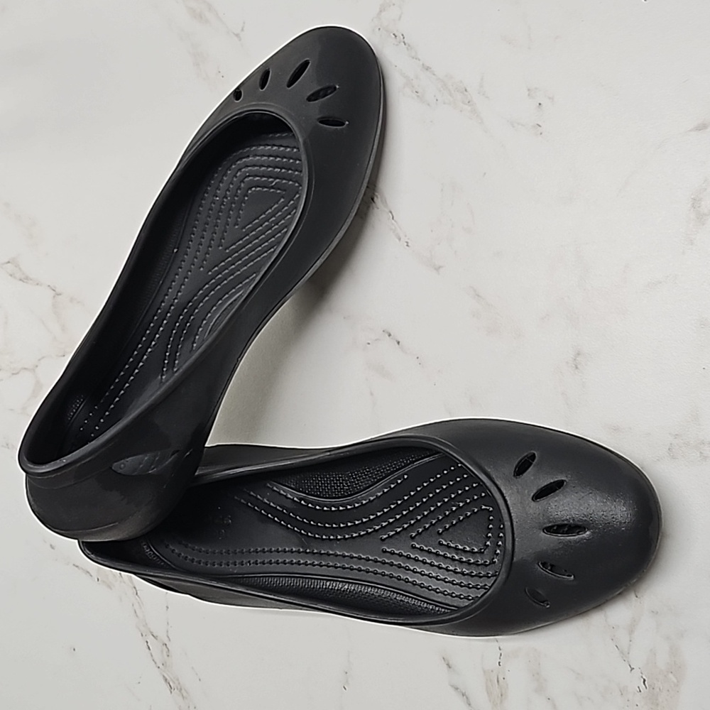 Crocs Kelli Flats Black Size 10
